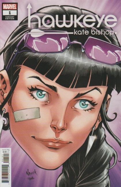 Hawkeye: Kate Bishop  |  Issue#1B | Year:2021 | Series:  | Pub: Marvel Comics | Variant Todd Nauck Headshot Cover