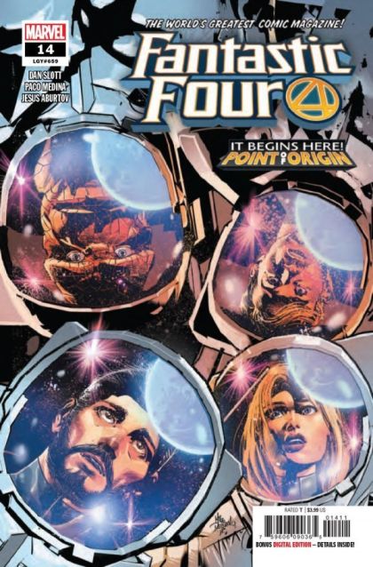 Fantastic Four, Vol. 6 Point of Origin |  Issue#14A | Year:2019 | Series: Fantastic Four | Pub: Marvel Comics | Mike Deodato Jr. Regular