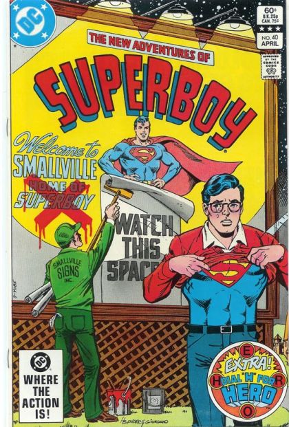 The New Adventures of Superboy Superboy No More / The Coil's Car-Napping Caper |  Issue#40A | Year:1983 | Series: Superman | Pub: DC Comics | Direct Edition