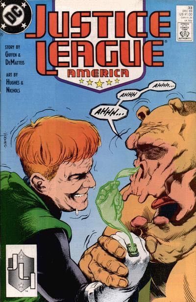 Justice League / International / America Nitwits, Knuckleheads and Poozers! |  Issue#33A | Year:1989 | Series: Justice League | Pub: DC Comics | Direct Edition