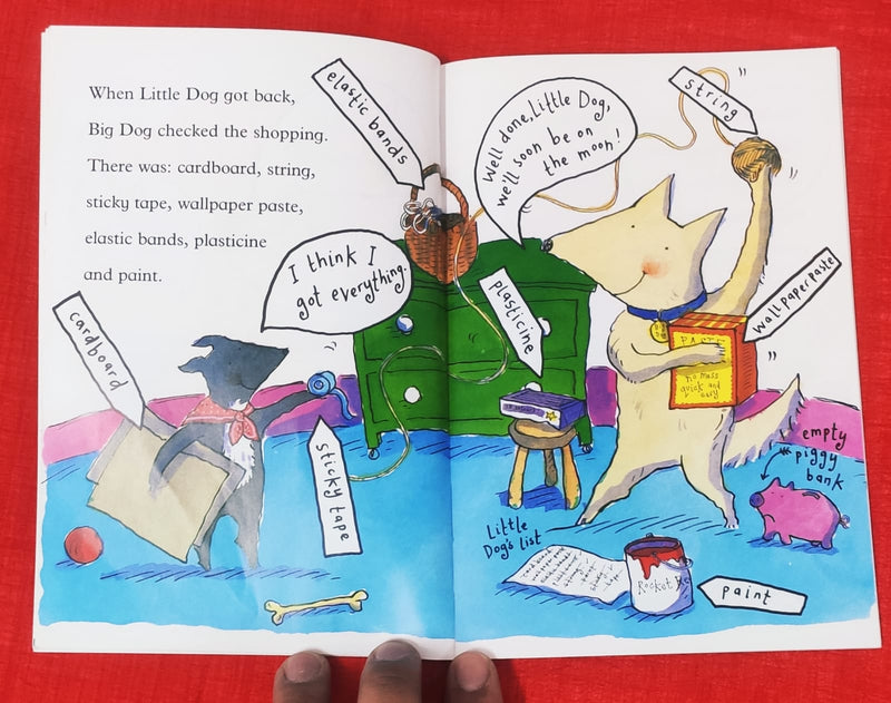 Big Dog and Little Dog Visit the Moon | Story Book with Big Pictures and Little Text | For 3-5 Years Old | Paperback | SKU: 2405_101_A103