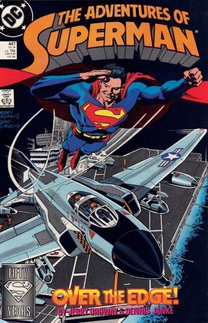 The Adventures of Superman Over The Edge |  Issue#447A | Year:1988 | Series: Superman | Pub: DC Comics | Direct Edition