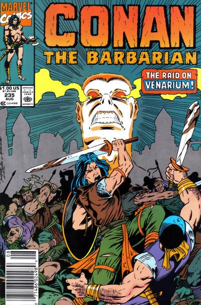 Conan the Barbarian, Vol. 1 The Road Goes On Forever |  Issue#235B | Year:1990 | Series: Conan | Pub: Marvel Comics | Newsstand Edition