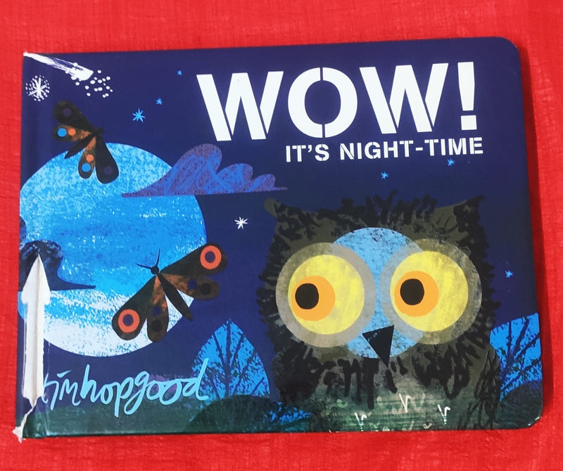 WOW! It's night-time | One Line Story  Book | For 0-2 Years Old | Board Book | SKU: 2405_101_A104