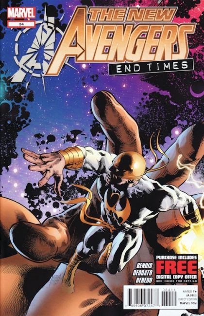 New Avengers, Vol. 2 End Times  |  Issue#34A | Year:2012 | Series: Avengers | Pub: Marvel Comics | Regular Mike Deodato Jr. Cover