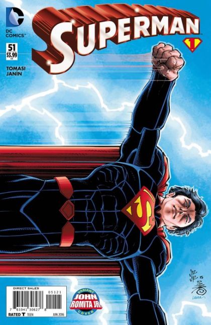 Superman, Vol. 3 The Final Days of Superman, Part One |  Issue#51B | Year:2016 | Series: Superman | Pub: DC Comics | John Romita Jr. Variant