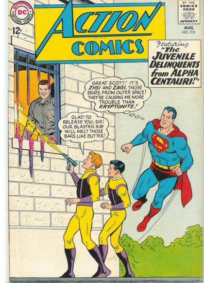 Action Comics, Vol. 1 The Juvenile Deliquents from Space!; The Menace of Supergirl's Mother! |  Issue#315 | Year:1964 | Series:  | Pub: DC Comics |