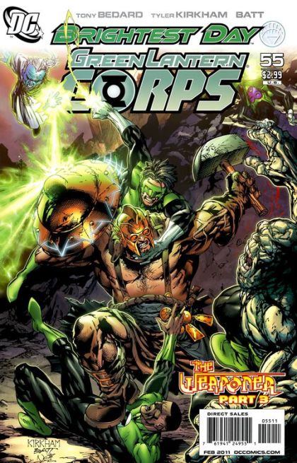 Green Lantern Corps, Vol. 1 Brightest Day - The Weaponer, Part Three |  Issue#55A | Year:2010 | Series: Green Lantern | Pub: DC Comics | Tyler Kirkham Regular