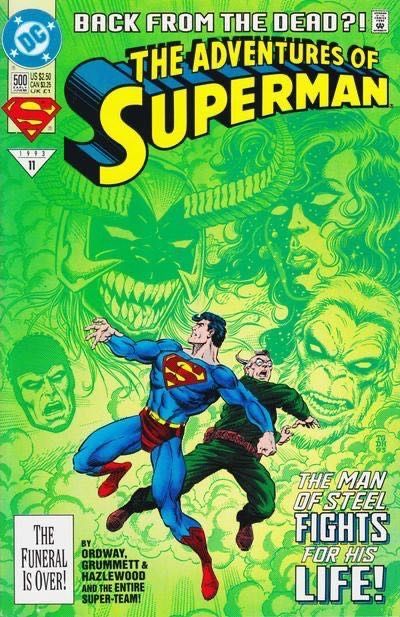 The Adventures of Superman Reign of the Supermen - Life After Death! |  Issue#500A | Year:1993 | Series: Superman | Pub: DC Comics |