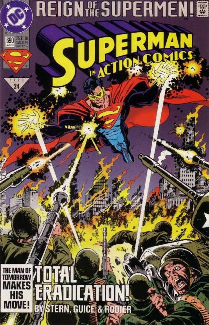 Action Comics, Vol. 1 Reign of the Supermen - Part 13: Lies & Revelations |  Issue#690A | Year:1993 | Series:  | Pub: DC Comics | Direct Edition