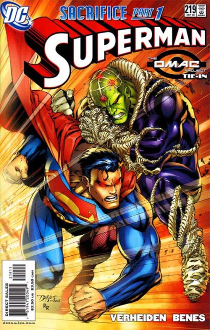 Superman, Vol. 2 Sacrifice - Part 1: "Touch" |  Issue#219A | Year:2005 | Series: Superman | Pub: DC Comics | Direct Edition