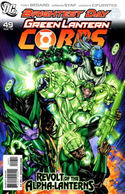 Green Lantern Corps, Vol. 1 Brightest Day - Revolt of the Alpha-Lanterns, Part 2 |  Issue#49A | Year:2010 | Series: Green Lantern | Pub: DC Comics | Ardian Syaf Regular