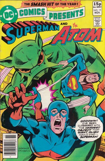 DC Comics Presents, Vol. 1 Plight Of The Giant Atom |  Issue#15C | Year:1979 | Series: DC Comics Presents | Pub: DC Comics | UK Price Variant