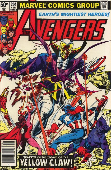 The Avengers, Vol. 1 Claws Across the Water! |  Issue#204B | Year:1980 | Series: Avengers | Pub: Marvel Comics | Newsstand Edition