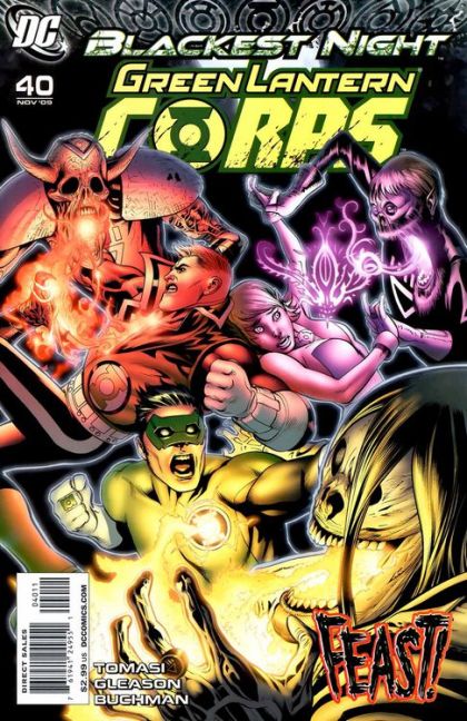 Green Lantern Corps, Vol. 1 Blackest Night - Heart of Darkness |  Issue#40A | Year:2009 | Series: Green Lantern | Pub: DC Comics | Patrick Gleason Regular