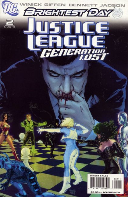 Justice League: Generation Lost Brightest Day - Generation Lost, Max'ed Out |  Issue#2A | Year:2010 | Series:  | Pub: DC Comics | Tony Harris Regular Cover