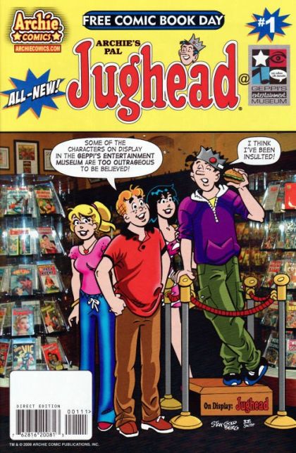 Free Comic Book Day 2008 (Jughead) Night At Geppi's Entertainment Museum |  Issue#1 | Year:2008 | Series:  | Pub: Archie Comic Publications | Free Comic Book Day 2008 Edition