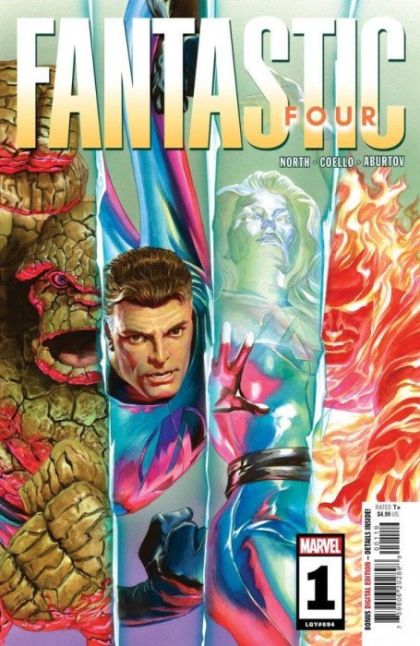 Fantastic Four, Vol. 7 The Last Town on the Left |  Issue#1P | Year:2022 | Series: Fantastic Four | Pub: Marvel Comics | Alex Ross Split Variant