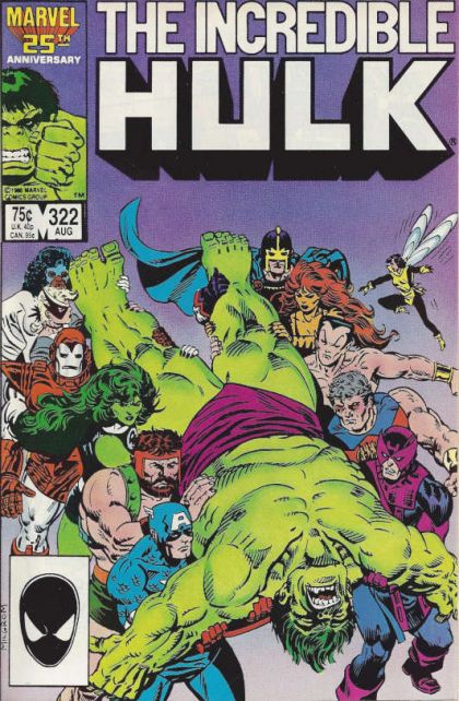 The Incredible Hulk, Vol. 1 Must The Hulk Die? |  Issue#322A | Year:1986 | Series: Hulk | Pub: Marvel Comics | Direct Edition