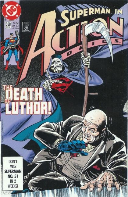 Action Comics, Vol. 1 Certain Death |  Issue#660A | Year:1990 | Series:  | Pub: DC Comics | Direct Edition