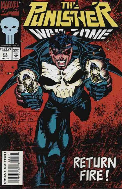 The Punisher: War Zone, Vol. 1 2 Mean 2 Die! |  Issue#21A | Year:1993 | Series: Punisher | Pub: Marvel Comics | Direct Edition