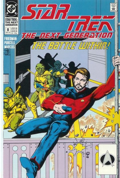 Star Trek: The Next Generation, Vol. 2 The Battle Within |  Issue#8A | Year:1990 | Series: Star Trek | Pub: DC Comics | Direct Edition