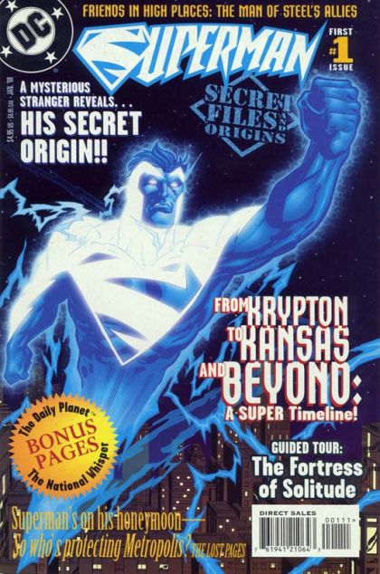 Superman: Secret Files Who... Is Superman? / Lost Pages: Who Watched Metropolis During Superman's Honeymoon? / Lost Pages: What Happened During Lois & Clark's Honeymoon? |  Issue#1 | Year:1997 | Series: Superman | Pub: DC Comics |