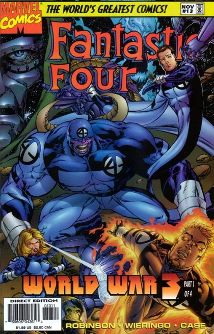 Fantastic Four, Vol. 2 World War 3 - Part 1: Life In Wartime |  Issue#13A | Year:1997 | Series: Fantastic Four | Pub: Marvel Comics | Direct Edition