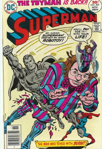 Superman, Vol. 1 The Man Who Toyed With Death |  Issue#305 | Year:1976 | Series: Superman | Pub: DC Comics |