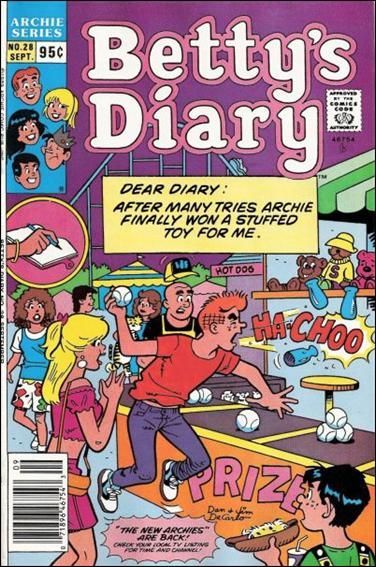 Betty's Diary  |  Issue#28B | Year:1989 | Series: Archie | Pub: Archie Comic Publications | Newsstand Edition