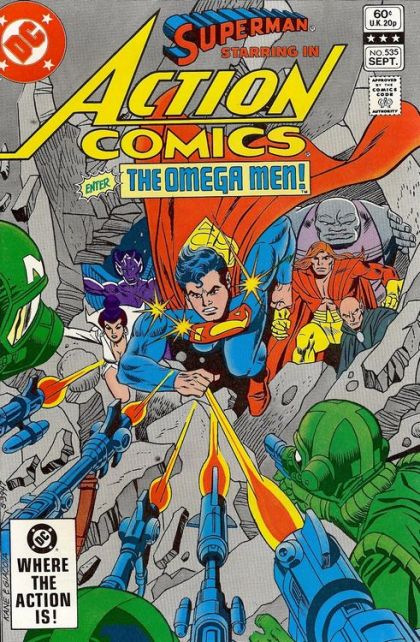 Action Comics, Vol. 1 Enter-The Omega Men! / The Saucerer's Apprentice! |  Issue#535A | Year:1982 | Series:  | Pub: DC Comics | Direct Edition