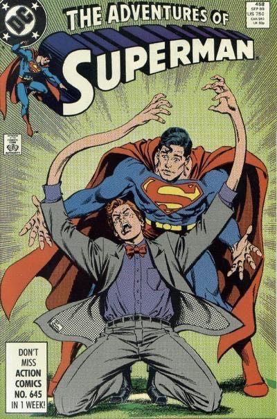 The Adventures of Superman I Sing the Body Elastic |  Issue#458A | Year:1989 | Series: Superman | Pub: DC Comics | Direct Edition