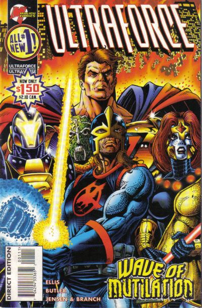 Ultraforce, Vol. 2 Wave of Mutilation |  Issue#1A | Year:1995 | Series:  | Pub: Malibu Comics | Direct Edition