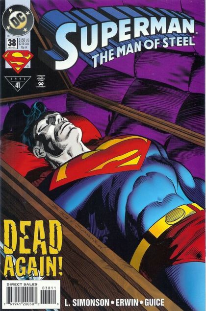 Superman: The Man of Steel Dead Again, Illusions |  Issue#38A | Year:1994 | Series: Superman | Pub: DC Comics | Direct Edition