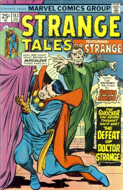 Strange Tales, Vol. 1 The Defeat of Dr. Strange |  Issue#183A | Year:1975 | Series:  | Pub: Marvel Comics | Regular Edition