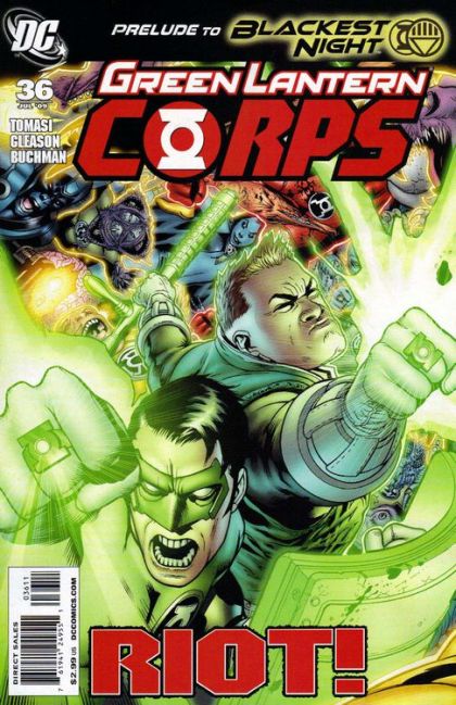 Green Lantern Corps, Vol. 1 Blackest Night - Emerald Eclipse, Part Four |  Issue#36A | Year:2009 | Series: Green Lantern | Pub: DC Comics | Patrick Gleason Regular