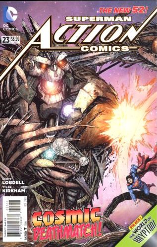 Action Comics, Vol. 2 Atomic Knights |  Issue#23A | Year:2013 | Series: Superman | Pub: DC Comics | Tyler Kirkham Regular Cover