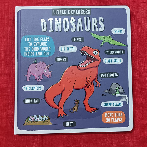 Little explorers dinosaurs | Lift the Flap Book | For 0-2 Years Old | Board Book | SKU: 2405_101_A101