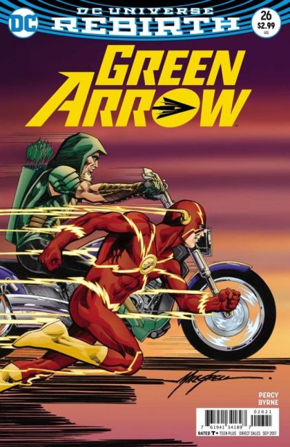 Green Arrow, Vol. 6 Hard-Traveling Hero, Part 1 |  Issue#26B | Year:2017 | Series: Green Arrow | Pub: DC Comics | Variant Mike Grell Cover