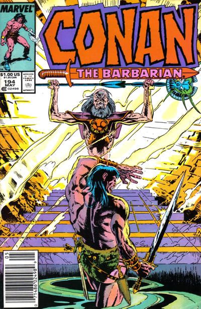 Conan the Barbarian, Vol. 1 Victory |  Issue#194B | Year:1987 | Series: Conan | Pub: Marvel Comics | Newsstand Edition