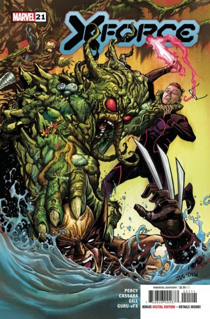 X-Force, Vol. 6 Fear of a Green Planet |  Issue#21A | Year:2021 | Series: X-Force | Pub: Marvel Comics | Regular Joshua Cassara Cover