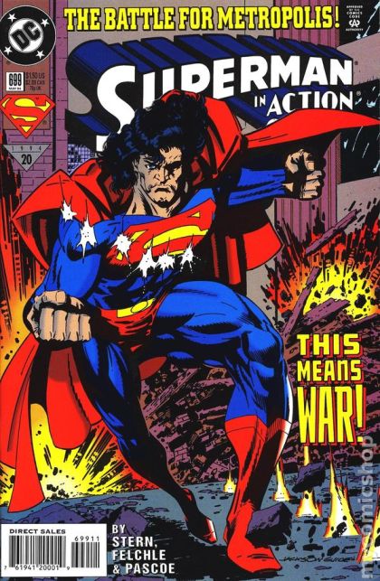 Action Comics, Vol. 1 The Battle For Metropolis! - Part 1: Eye Of The Hurricane |  Issue#699A | Year:1994 | Series:  | Pub: DC Comics | Direct Edition