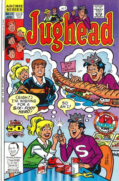 Jughead, Vol. 2  |  Issue#24A | Year:1991 | Series: Archie | Pub: Archie Comic Publications | Direct Edition