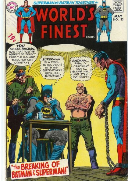 World's Finest Comics The Breaking Of Batman And Superman |  Issue#193 | Year:1970 | Series: World's Finest | Pub: DC Comics |