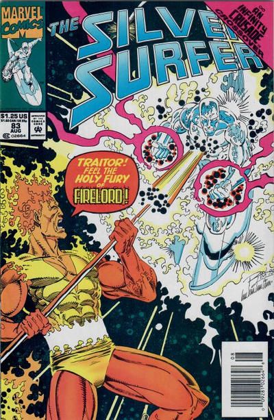 Silver Surfer, Vol. 3 Infinity Crusade - Burning |  Issue#83B | Year:1987 | Series: Silver Surfer | Pub: Marvel Comics | Newsstand Edition