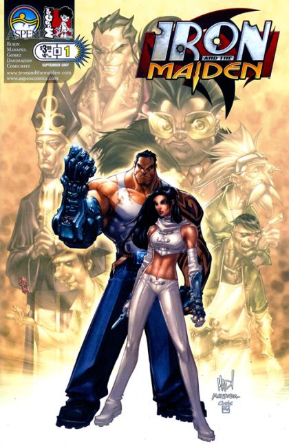 Iron and the Maiden Iron and the Maiden |  Issue#1B | Year:2007 | Series:  | Pub: Aspen Comics | Direct Edition (Madureira)