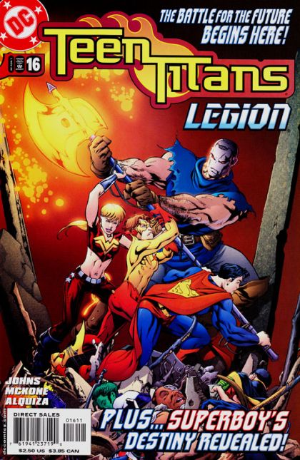 Teen Titans, Vol. 3 Superboy and the Legion - Part One |  Issue#16A | Year:2004 | Series: Teen Titans | Pub: DC Comics | Direct Edition