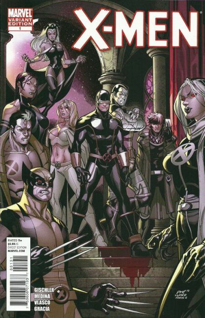 X-Men, Vol. 2 Curse of the Mutants - Part One |  Issue#1C | Year:2010 | Series: X-Men | Pub: Marvel Comics | Paco Medina Incentive Variant (1:75)