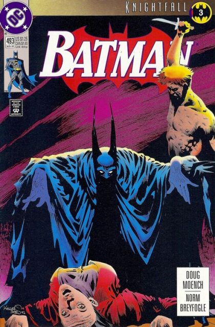 Batman, Vol. 1 Knightfall - Part 3: Redslash |  Issue#493A | Year:1993 | Series: Batman | Pub: DC Comics | Direct Edition