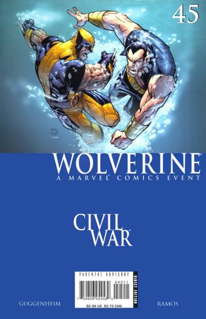 Wolverine, Vol. 3 Civil War - Vendetta, Part 4: Vengeance |  Issue#45A | Year:2006 | Series: Wolverine | Pub: Marvel Comics | Direct Edition